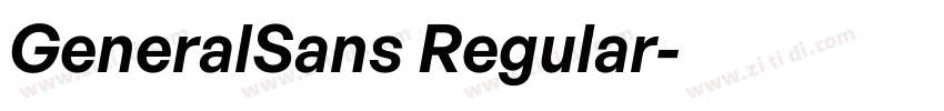 GeneralSans Regular字体转换 GeneralSans Regular字体转换